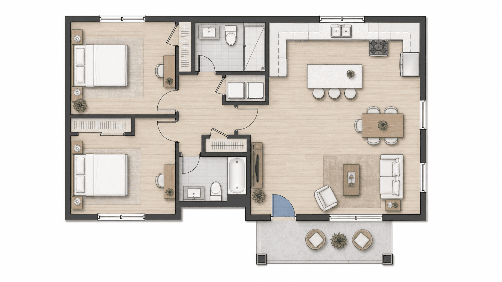 ADU floor plan option